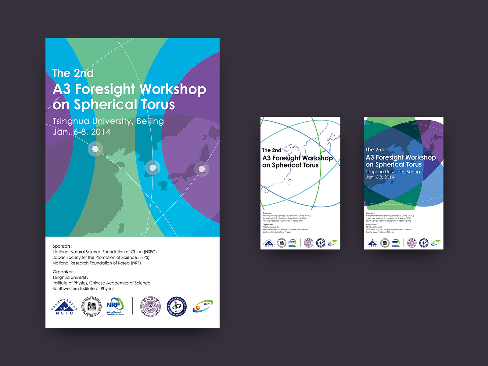 Poster design for a workshop of a specific topic on nuclear physics.